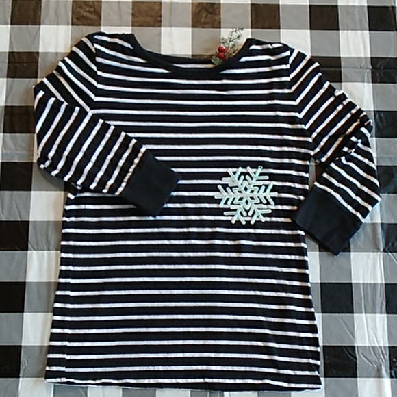 Lucky brand woman's 3/ 4 sleeve striped shirt - Picture 1 of 4